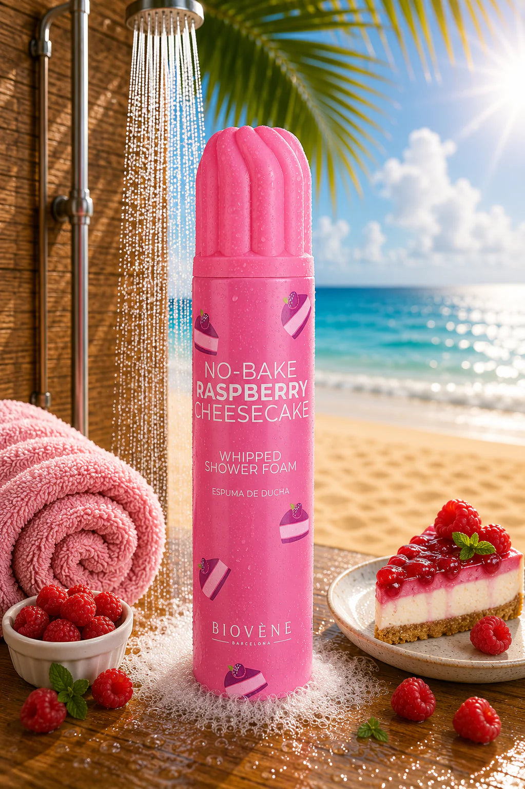 Chantilly de douche Cheesecake Framboise