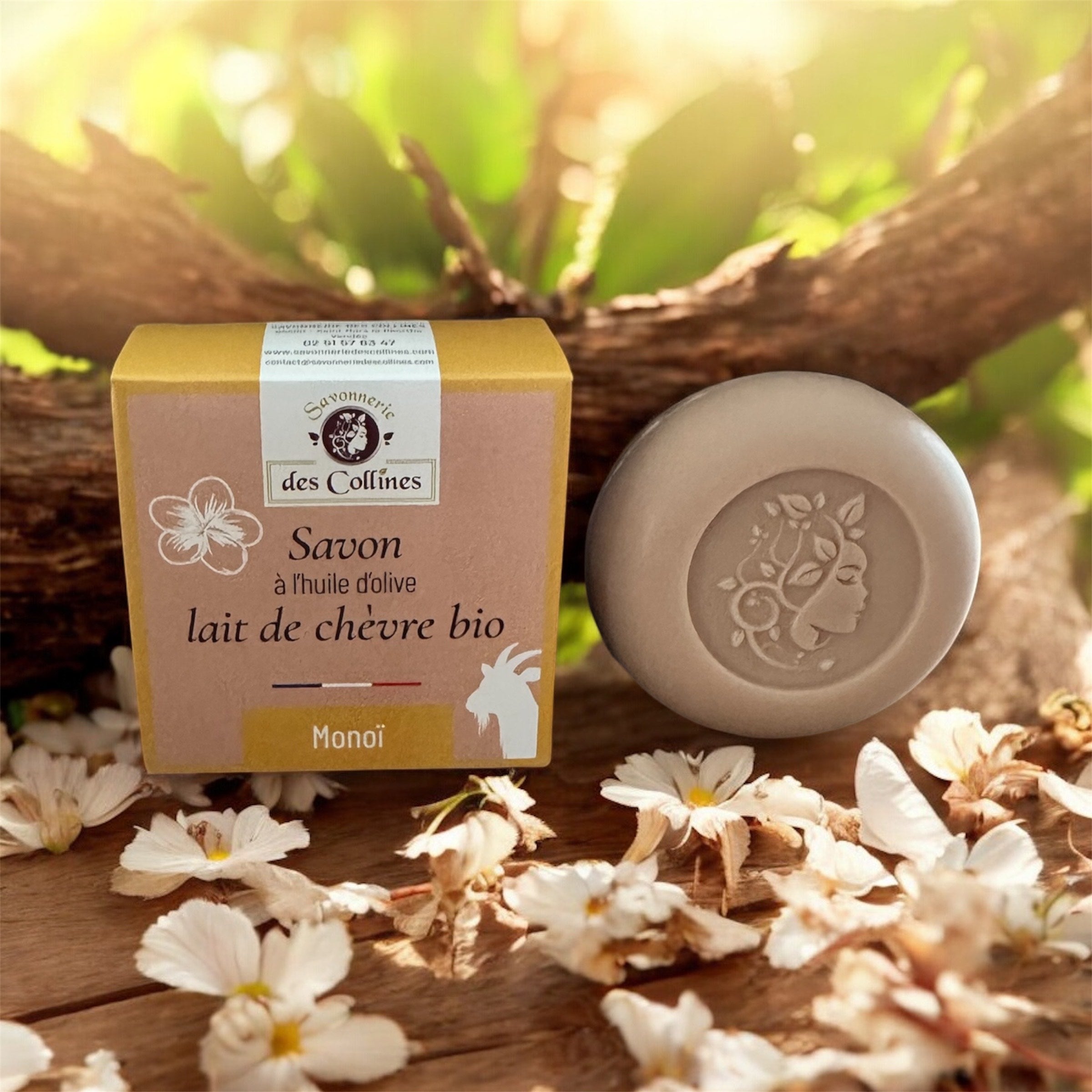 Savon Lait de chèvre Monoï