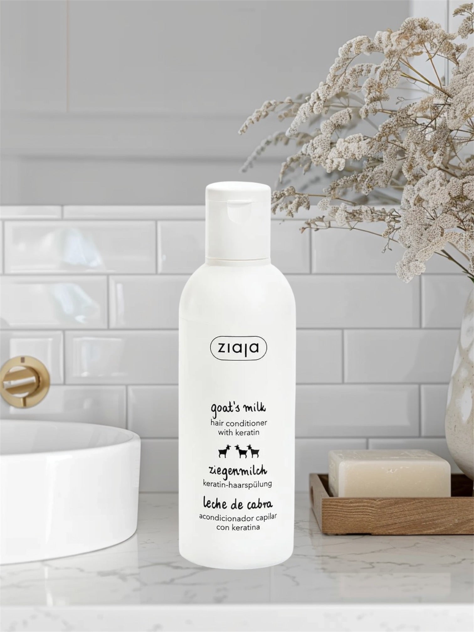 Après-Shampoing Réparateur à la Kératine et au Lait de Chèvre image 0